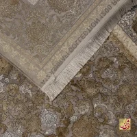 فرش وینتیج 731122 طوسی طلایی - Image 4