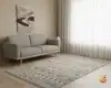 فرش مینیمال 7704 کرم طوسی