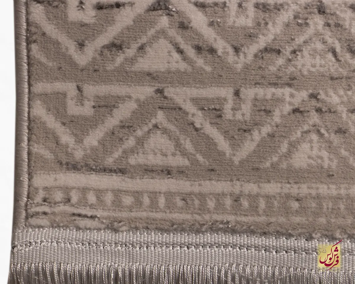 فرش مینیمال 7771 نسکافه‌ای طوسی - تصویر 6