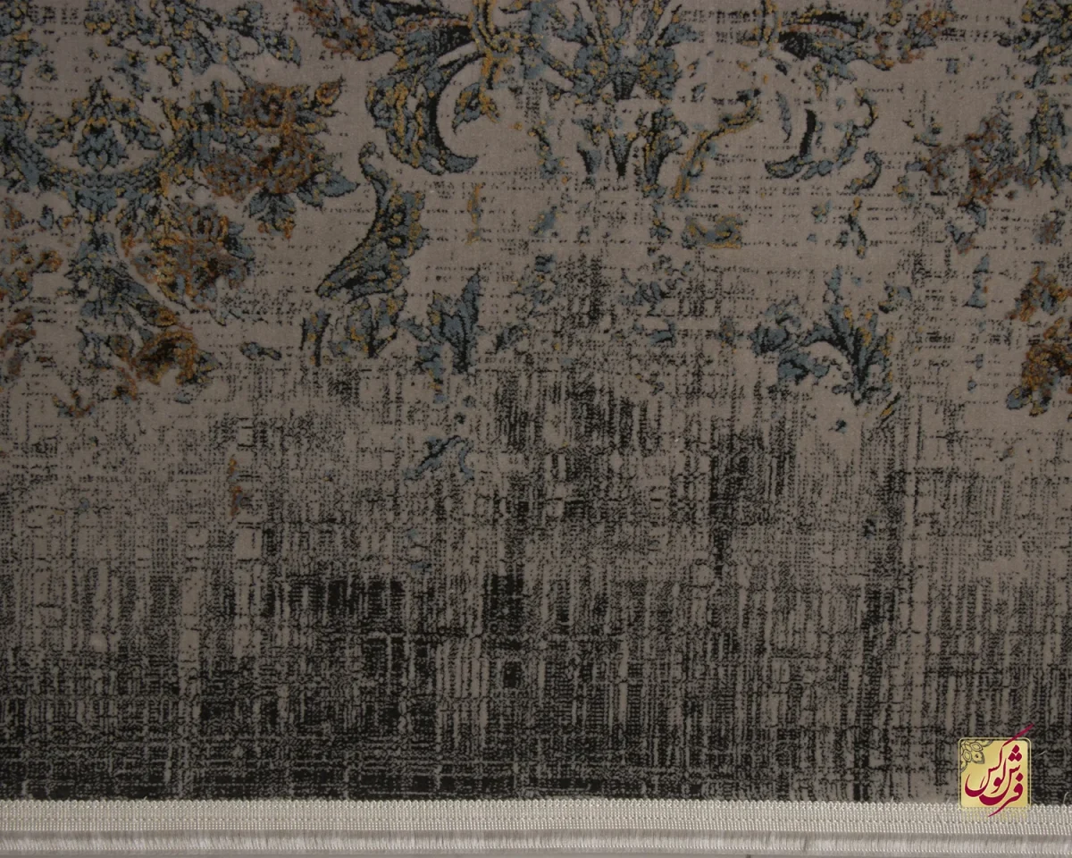 فرش کناره وینتیج 807 نسکافه‌ای ذغالی - تصویر 3