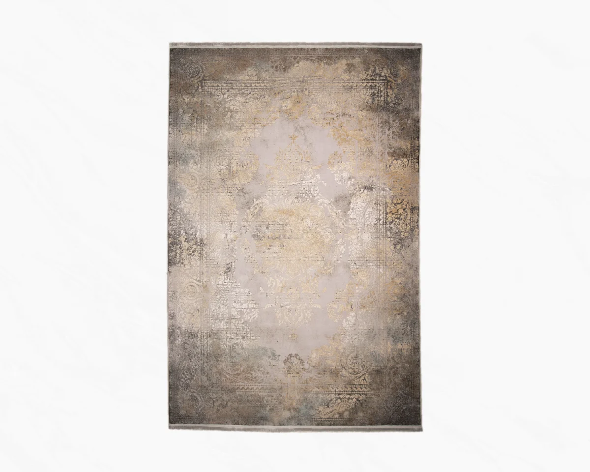 فرش وینتیج HBV 826 طوسی آجری - تصویر 2