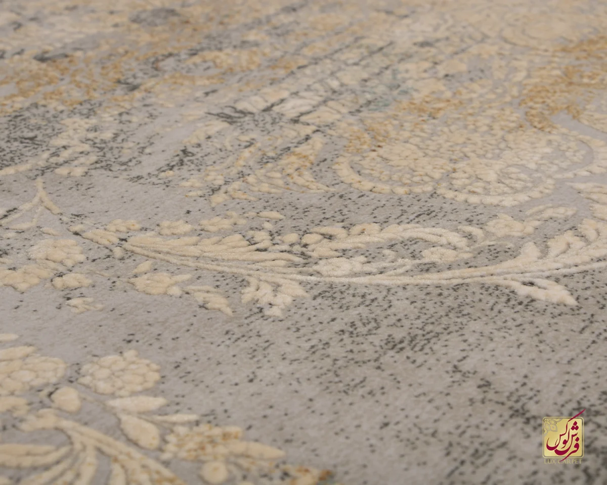 فرش وینتیج HBV 826 طوسی آجری - تصویر 9