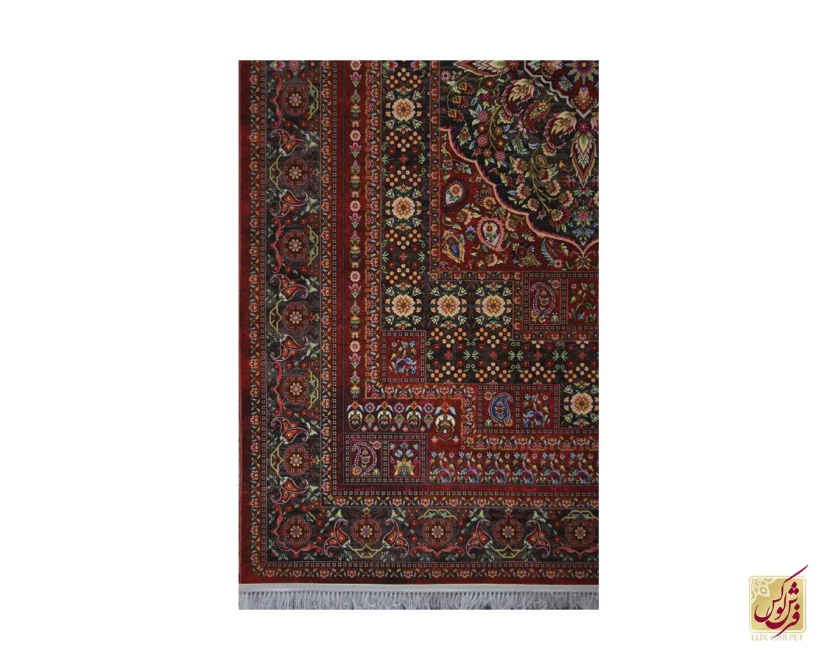 فرش وینتیج 845/8 لاکی قهوه‌ای - تصویر 3