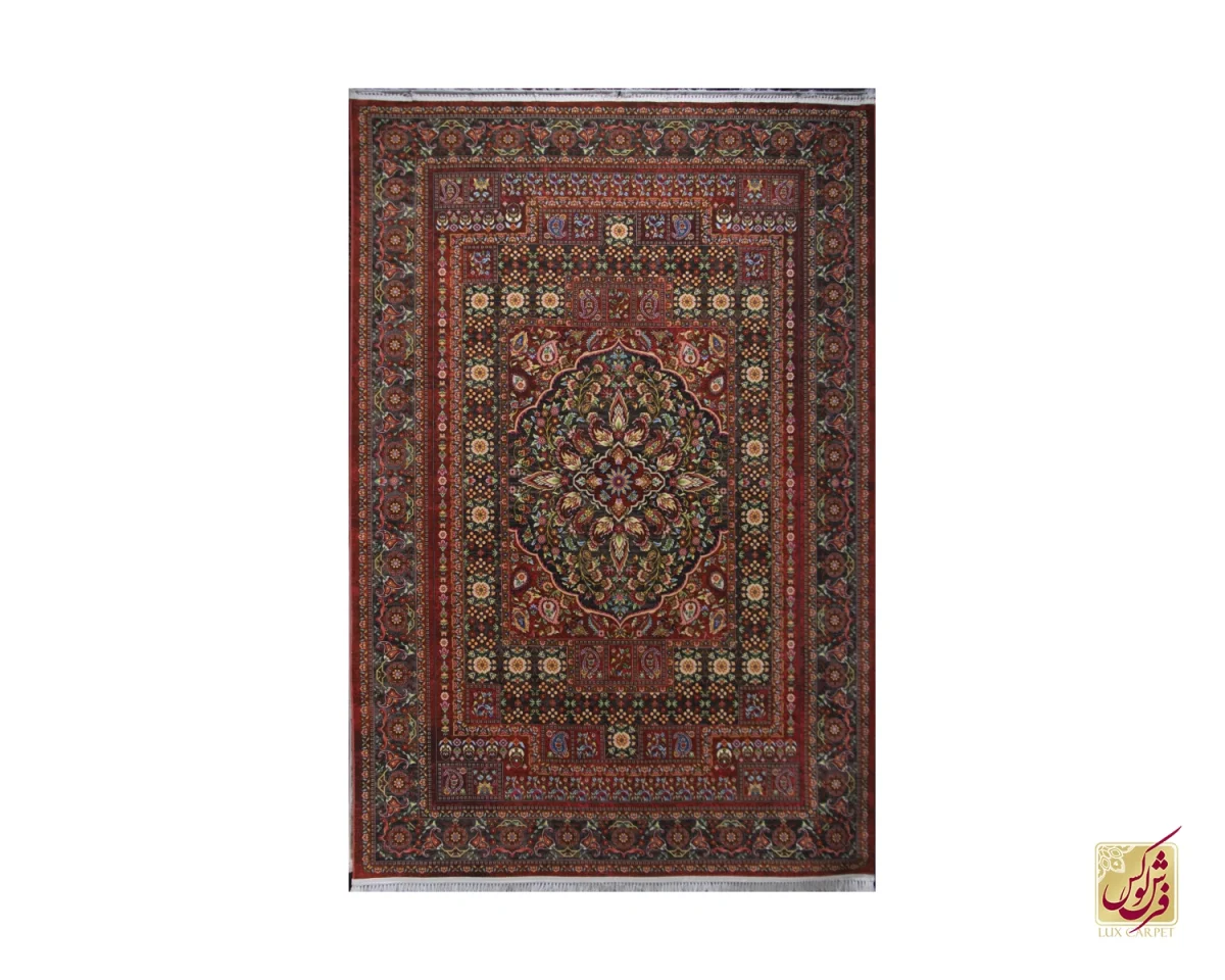 فرش وینتیج 845/8 لاکی قهوه‌ای - تصویر 1