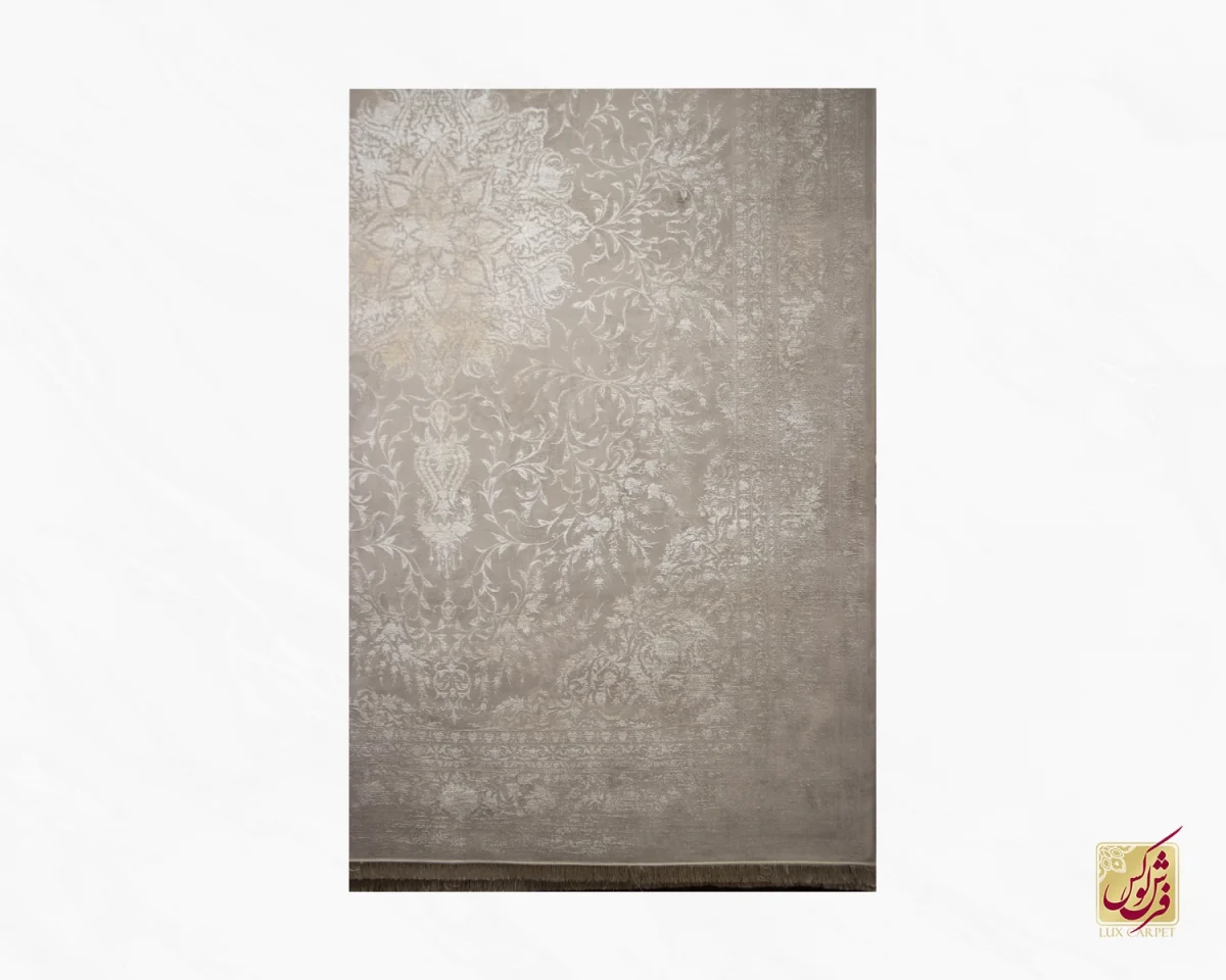 فرش وینتیج 9014n نسکافه‌ای کرم - تصویر 2