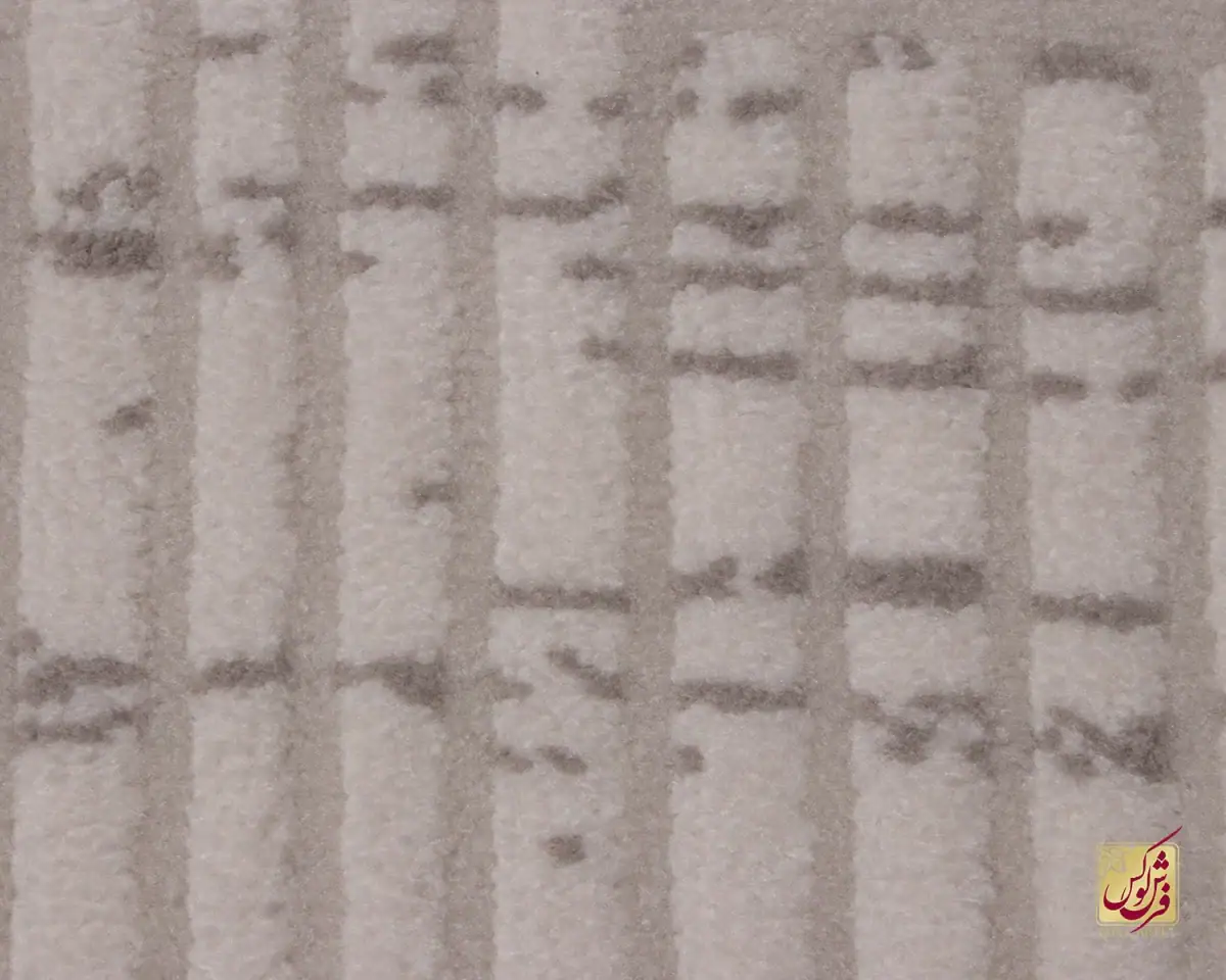 فرش مینیمال 9014 کرم طوسی - تصویر 4