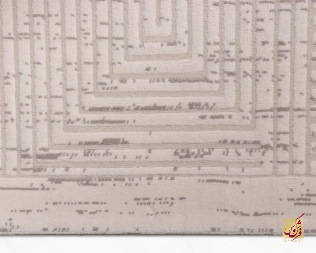 فرش مینیمال 9014 کرم طوسی - تصویر 5