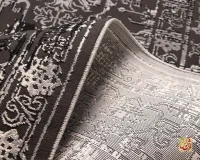 فرش وینتیج 9018 طوسی کرم - Image 7