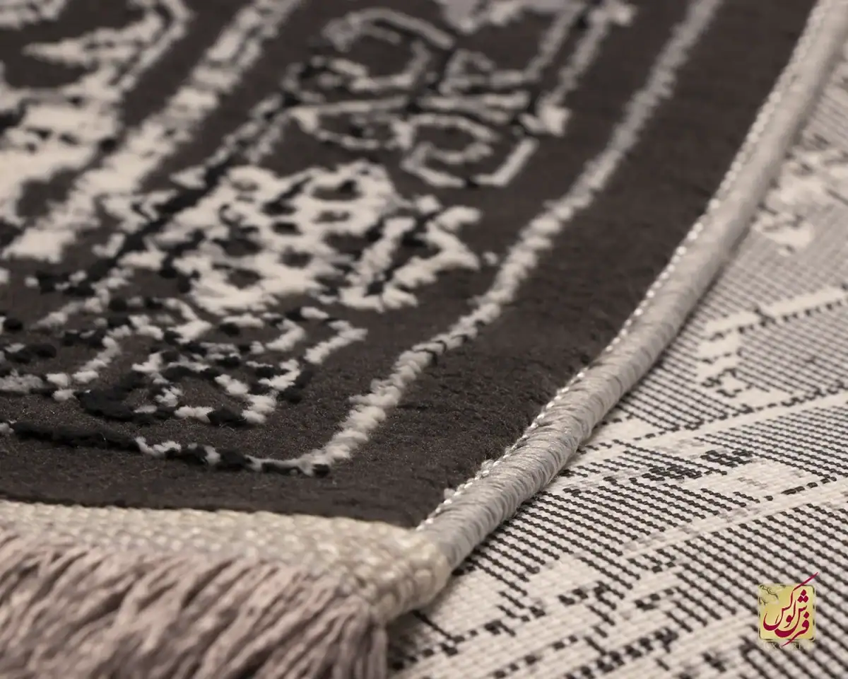 فرش وینتیج 9018 طوسی کرم - تصویر 9