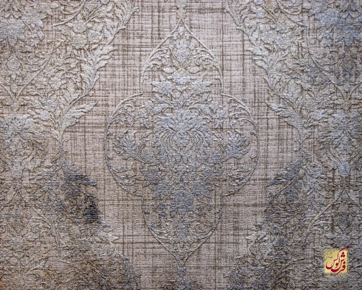 فرش وینتیج 9041 کرم نسکافه‌ای - تصویر 2