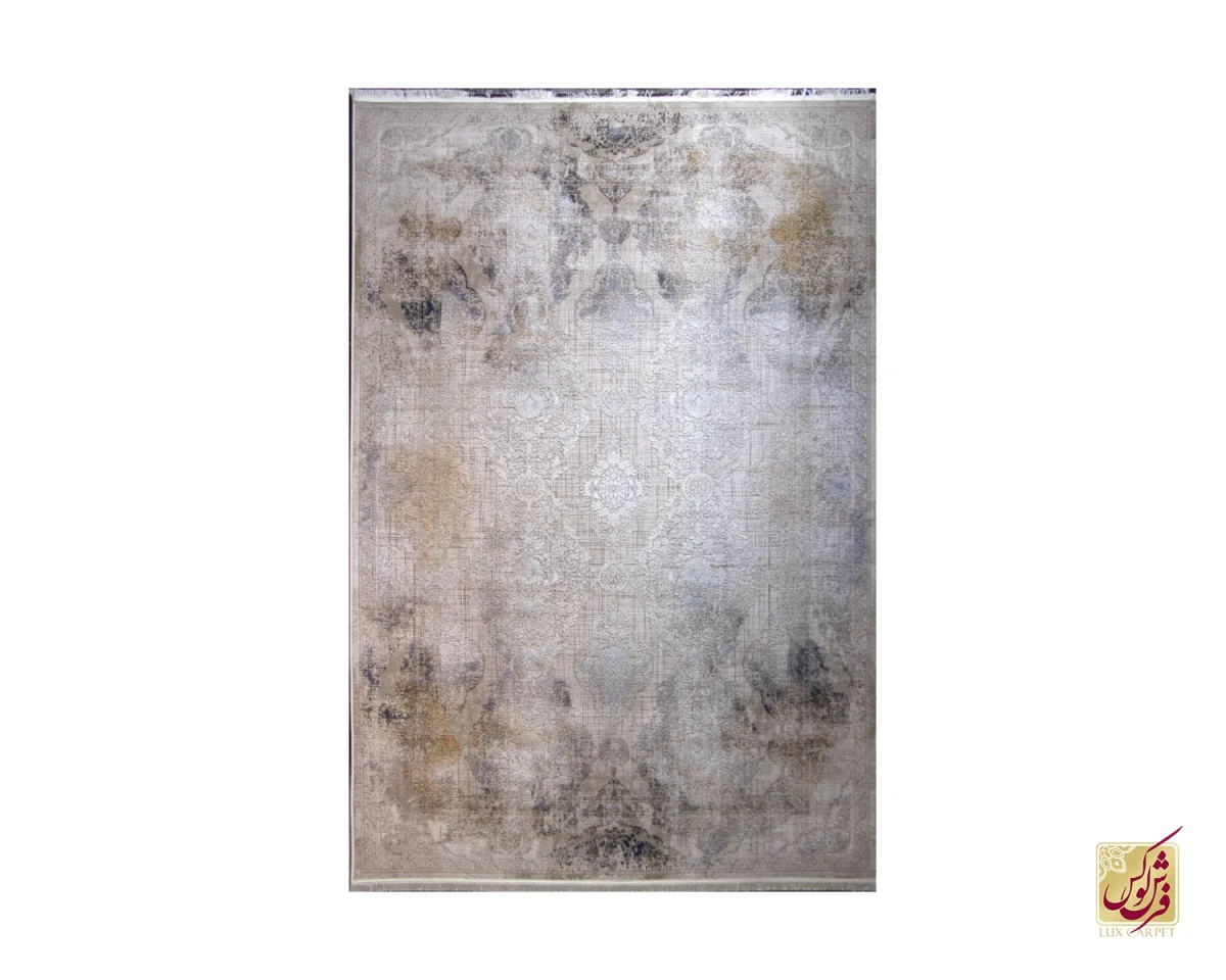 فرش وینتیج 9041 کرم نسکافه‌ای - تصویر 1