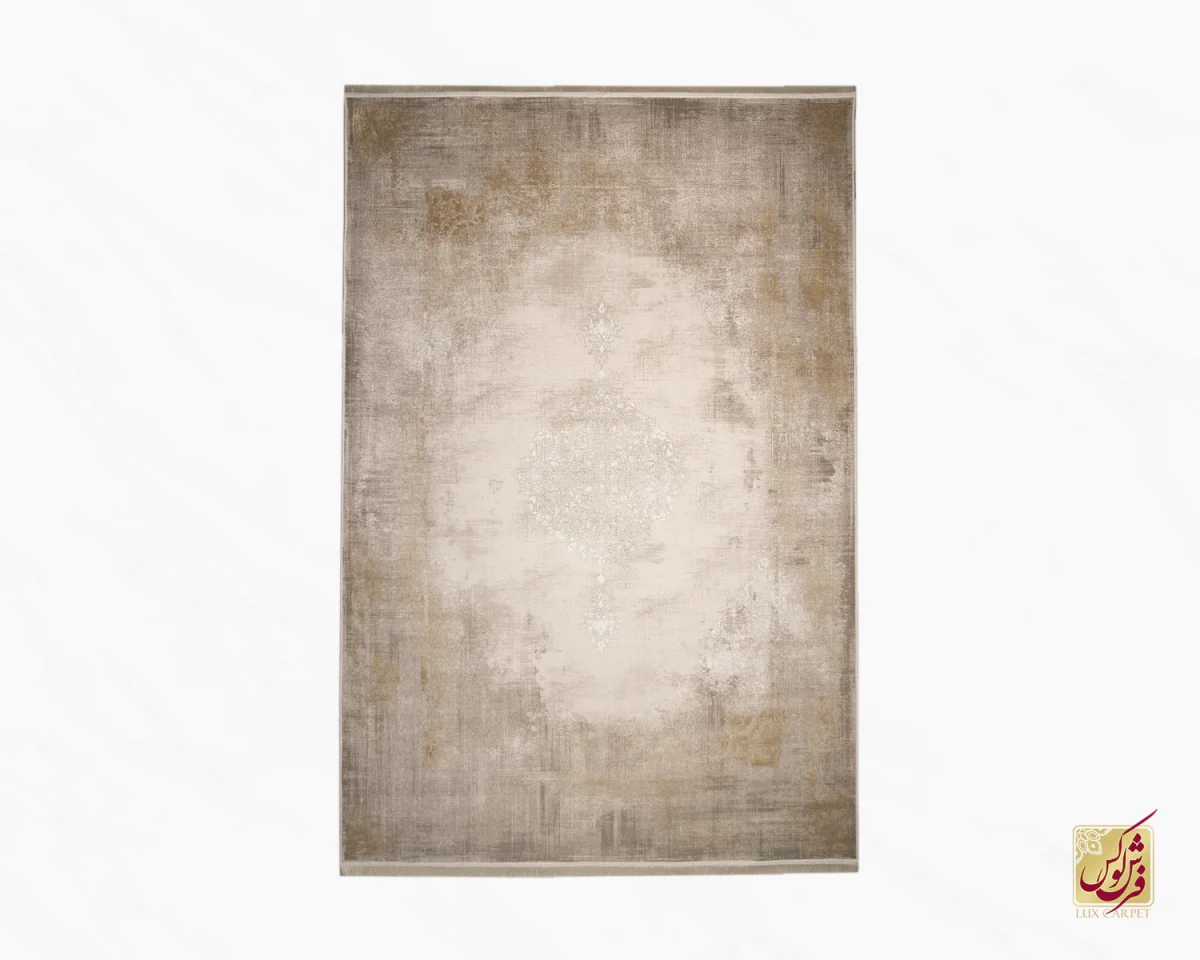 فرش وینتیج 9117 نسکافه‌ای آجری - تصویر 2