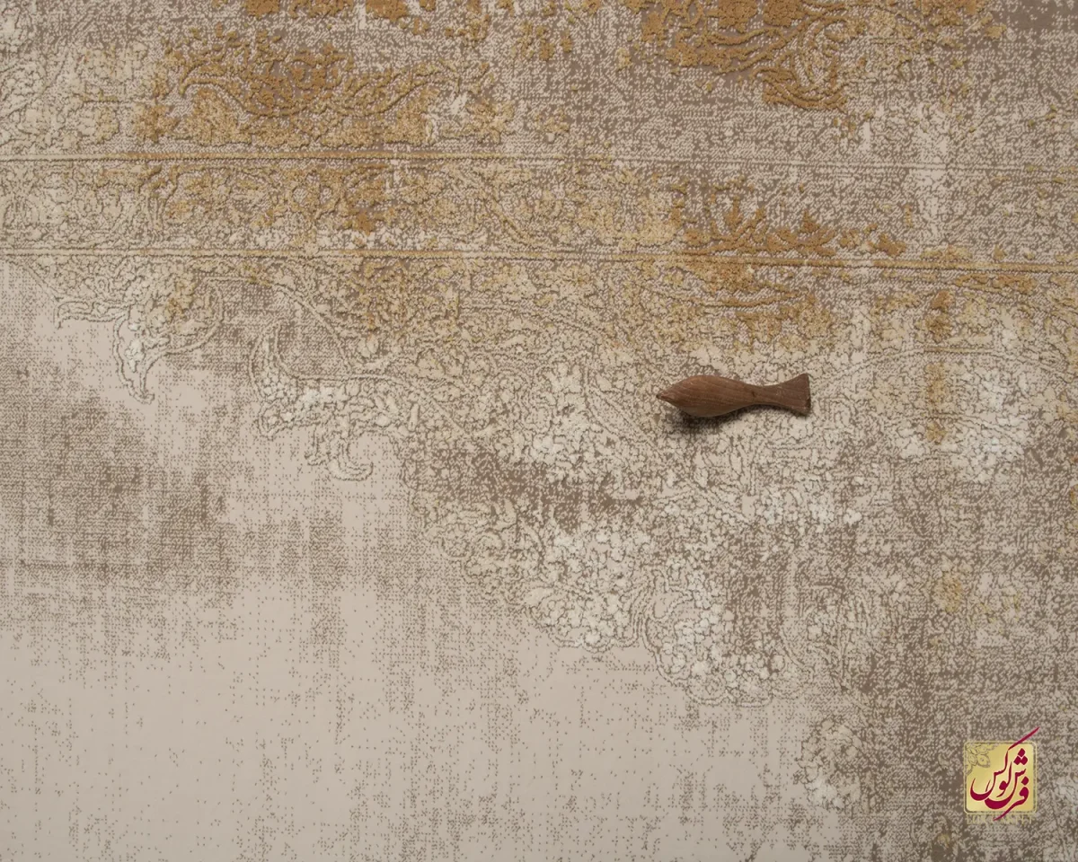 فرش وینتیج 9117 نسکافه‌ای آجری - تصویر 11