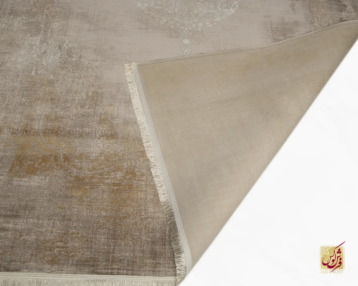 فرش وینتیج 9117 نسکافه‌ای آجری - تصویر 5