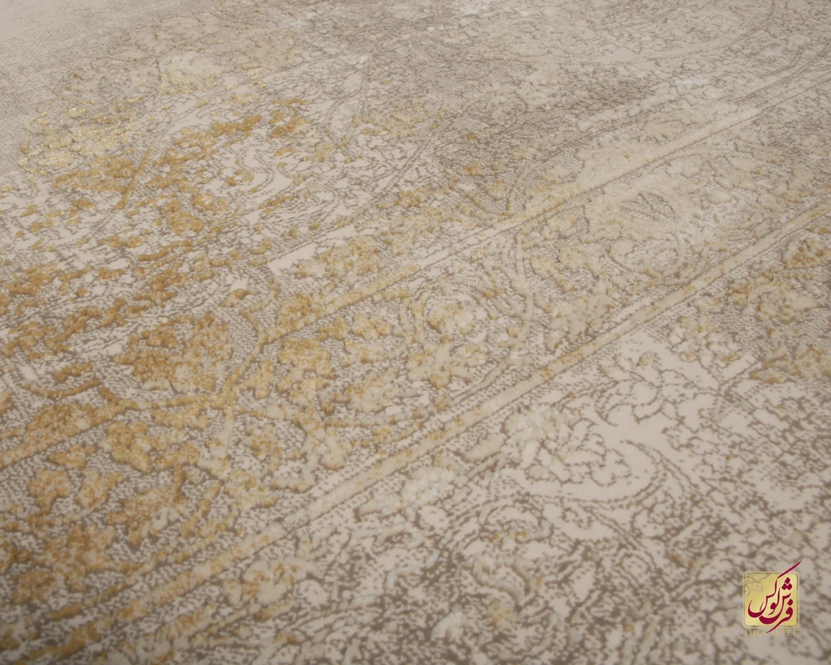 فرش وینتیج 9117 نسکافه‌ای آجری - تصویر 8