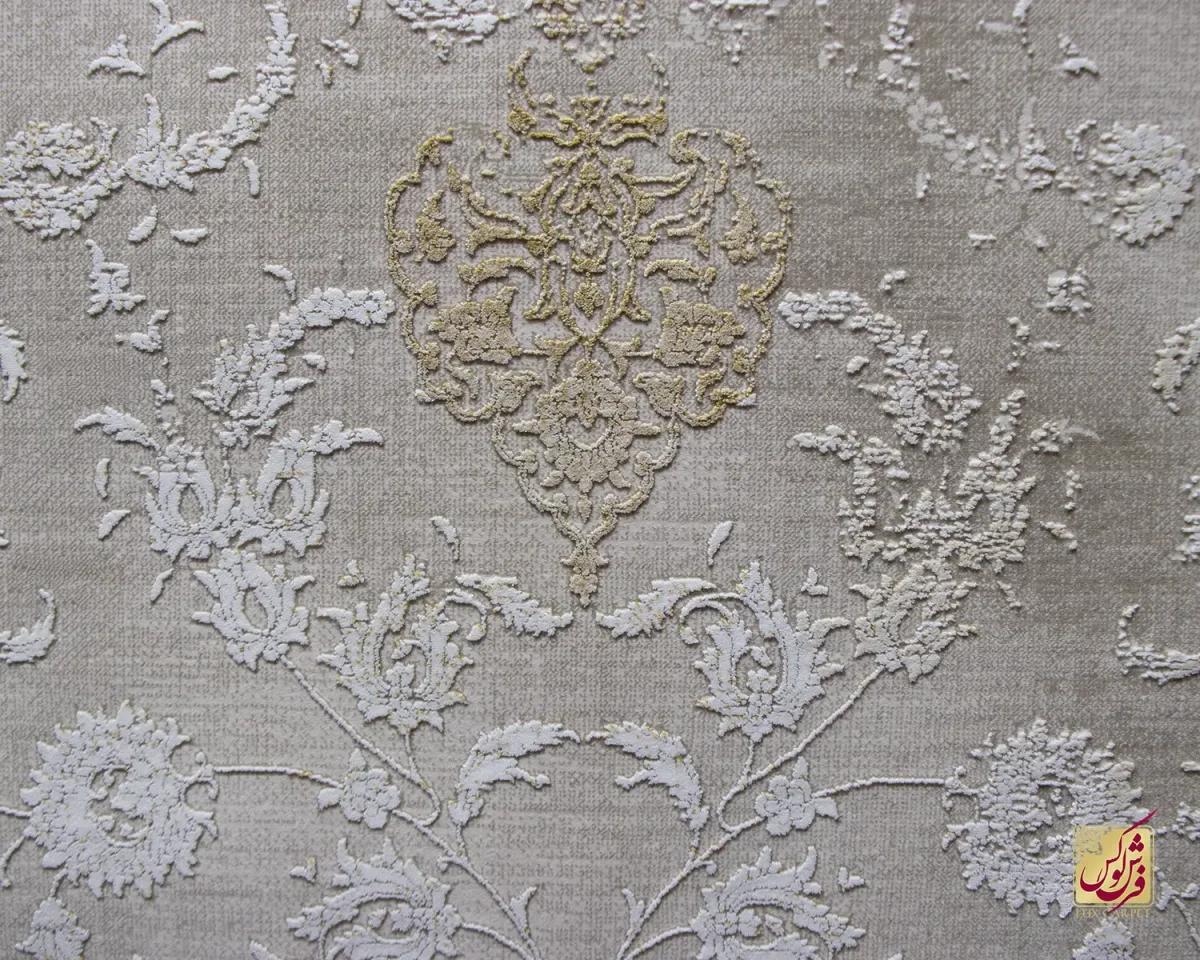 فرش وینتیج 9217 کرم نسکافه‌ای - تصویر 2