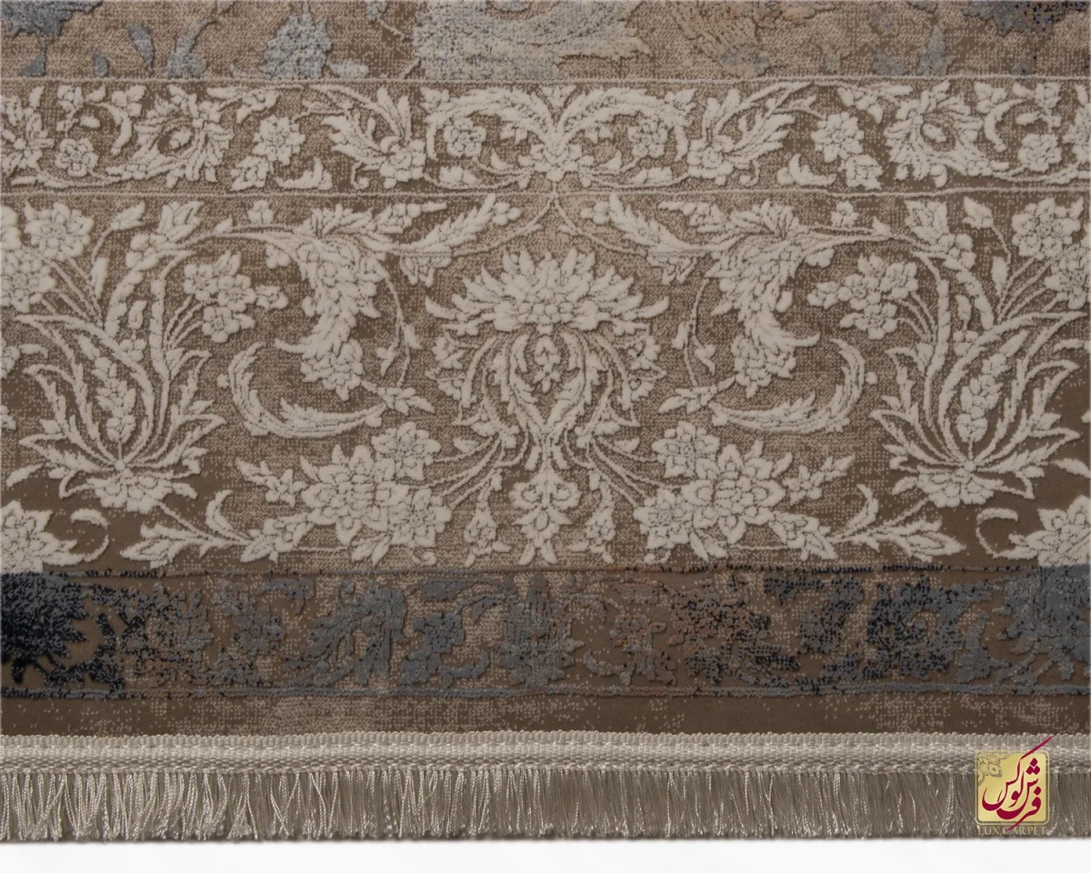 فرش وینتیج 9411 قهوه‌ای کرم - تصویر 6