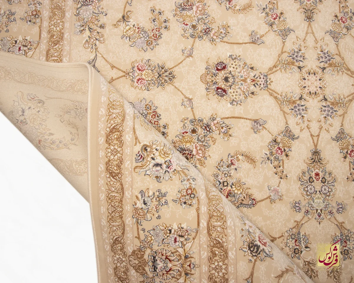 فرش کلاسیک C15107 کرم - تصویر 2