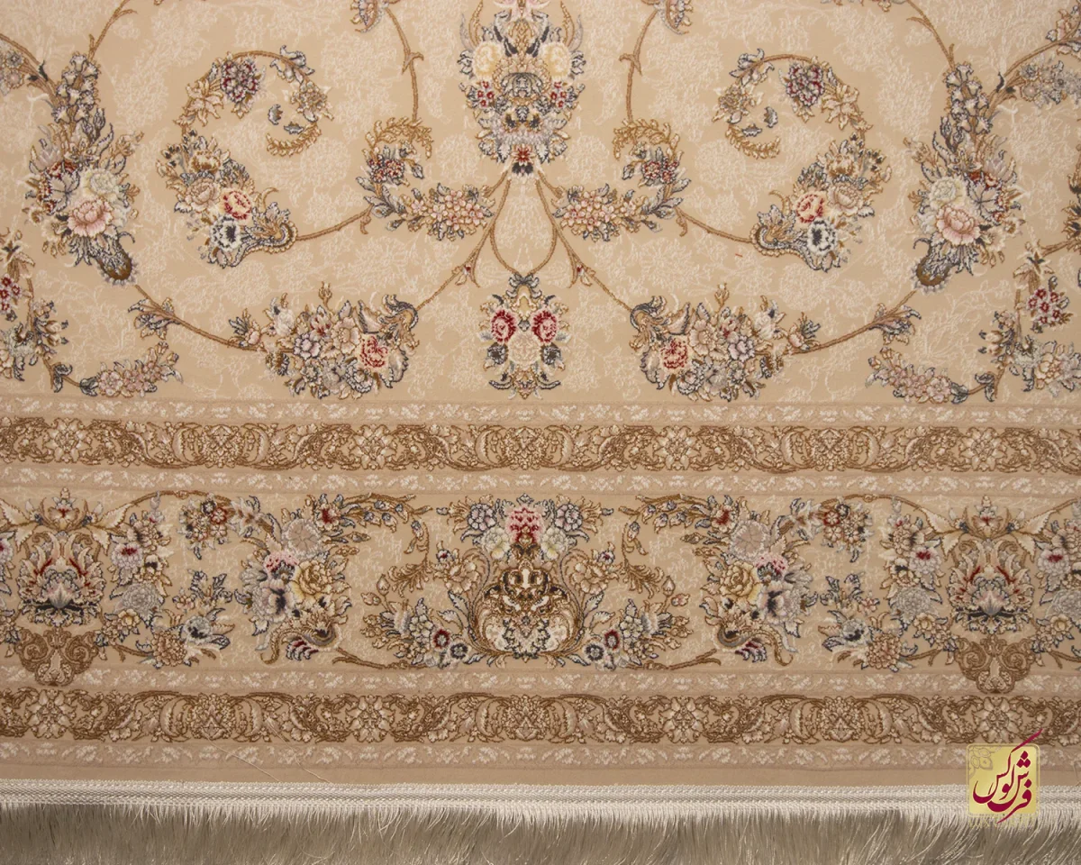 فرش کلاسیک C15107 کرم - تصویر 5