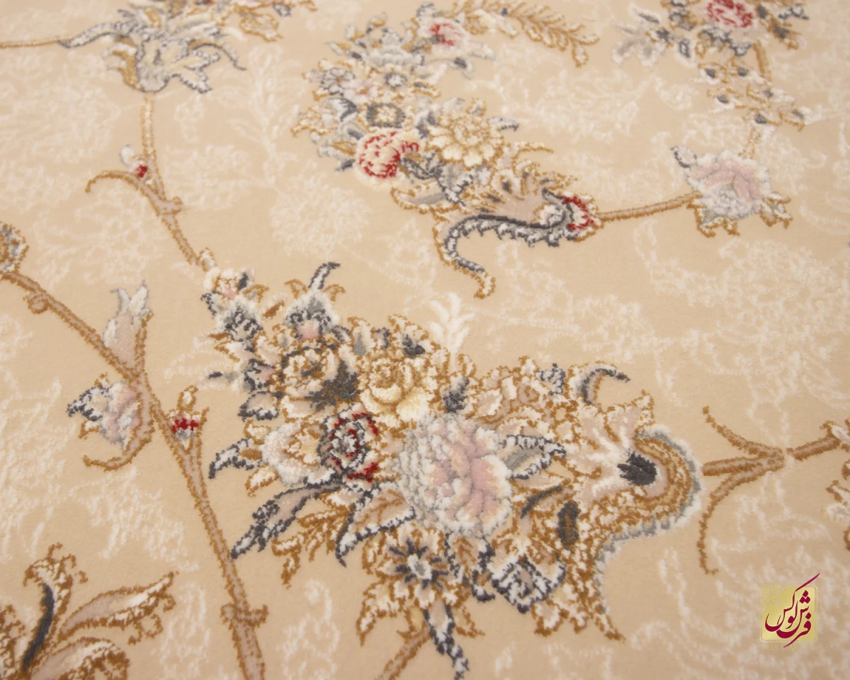 فرش کلاسیک C15107 کرم - تصویر 6
