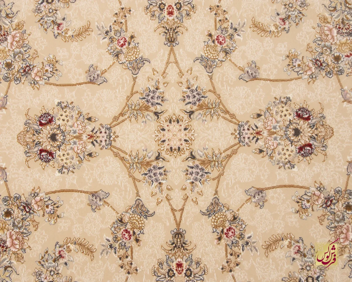 فرش کلاسیک C15107 کرم - تصویر 8