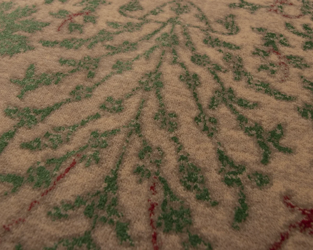 فرش وینتیج HR 161 نسکافه‌ای سبز - تصویر 6