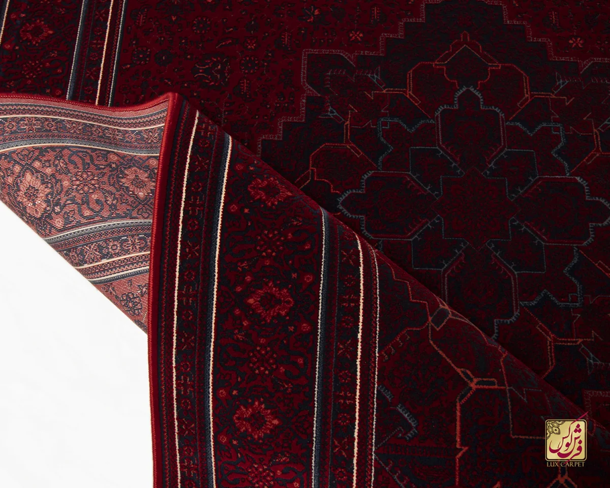 فرش وینتیج هریس LSK لاکی سرمه ای - تصویر 3