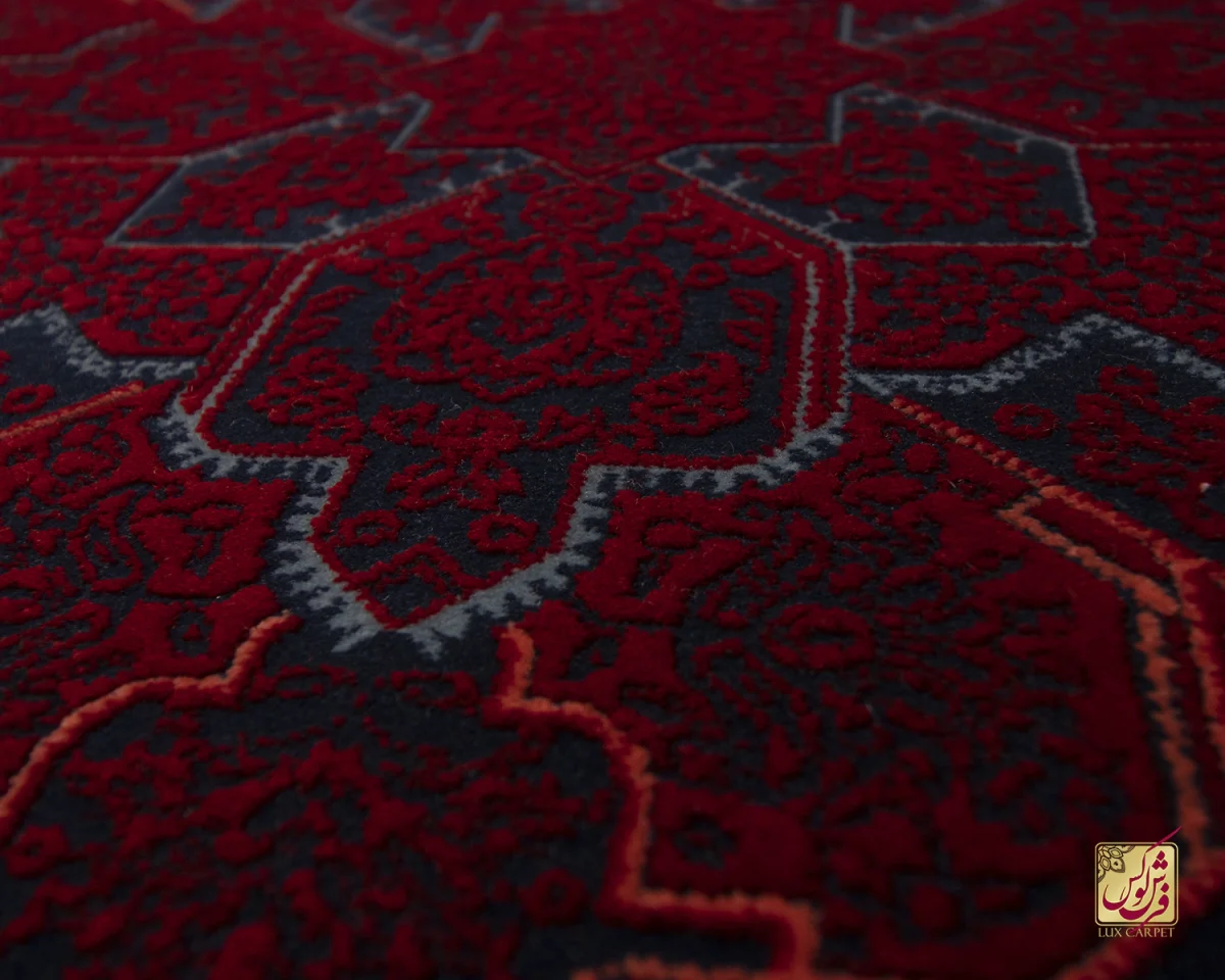 فرش وینتیج هریس LSK لاکی سرمه ای - تصویر 7