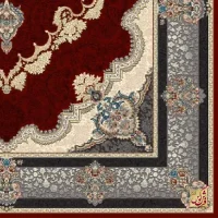 فرش کلاسیک 6027 لاکی - تصویر 3