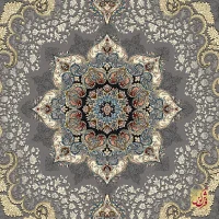 فرش کلاسیک 6027 نقره ای - تصویر 2