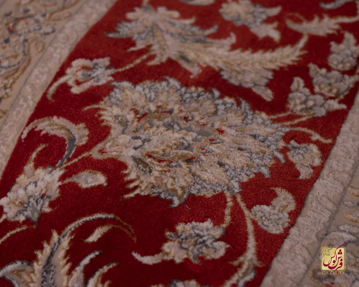 فرش کلاسیک C15113 کرم گلی - تصویر 7