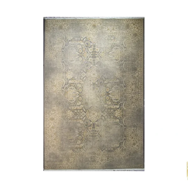 فرش وینتیج HR145 نسکافه‌ای کرم
