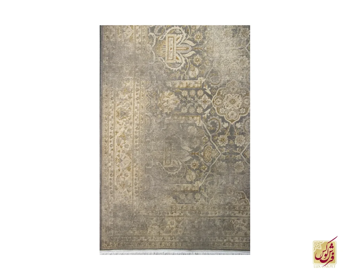 فرش وینتیج HR145 نسکافه‌ای کرم - تصویر 3