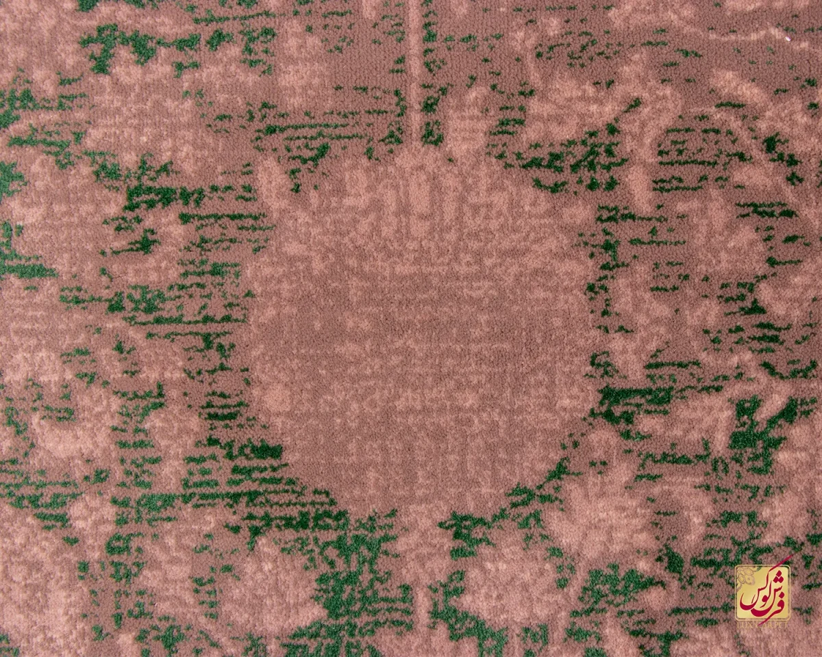 فرش وینتیج HR 165 نسکافه‌ای سبز - تصویر 7