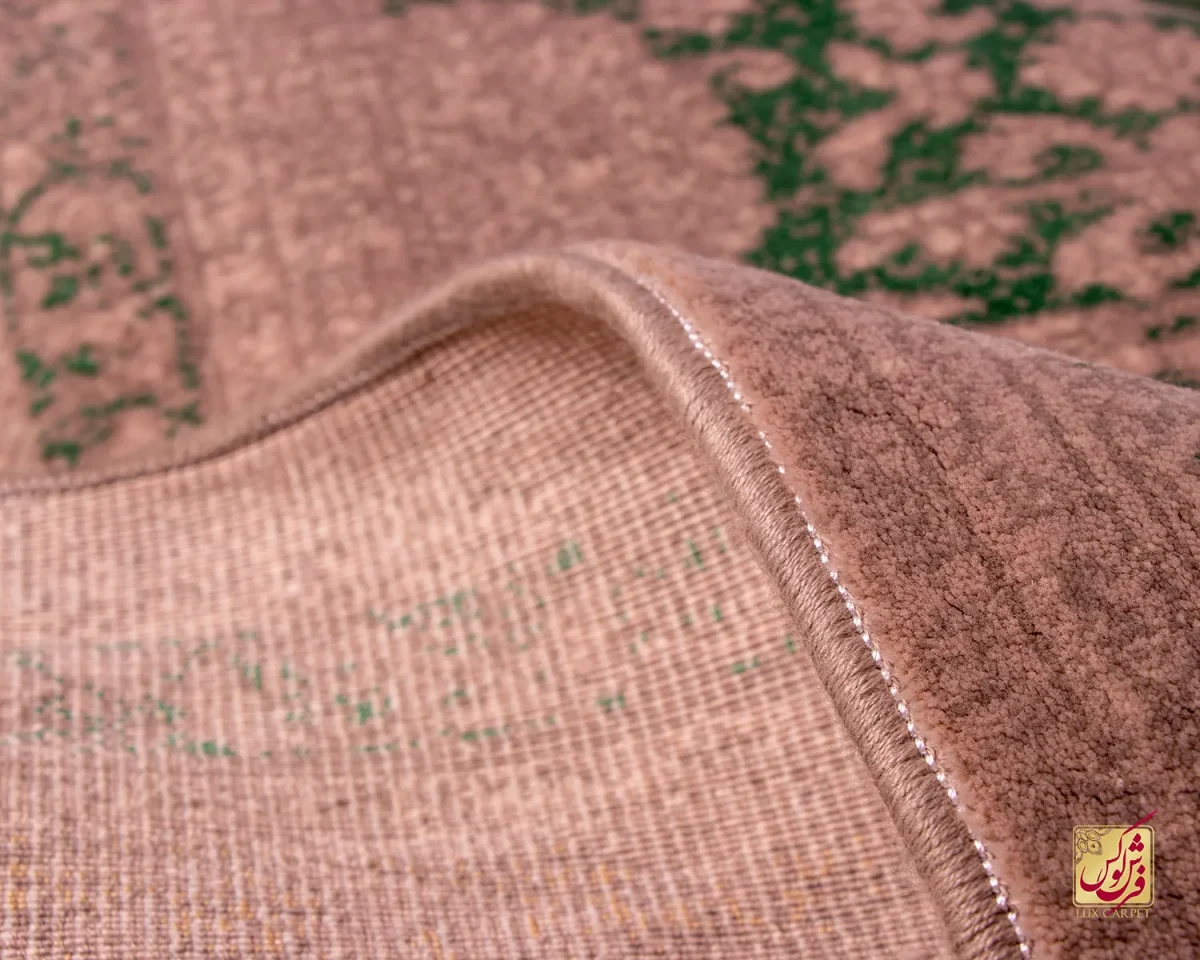 فرش وینتیج HR 165 نسکافه‌ای سبز - تصویر 10
