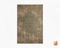 فرش وینتیج HR 188 نسکافه ای سبز - Image 2