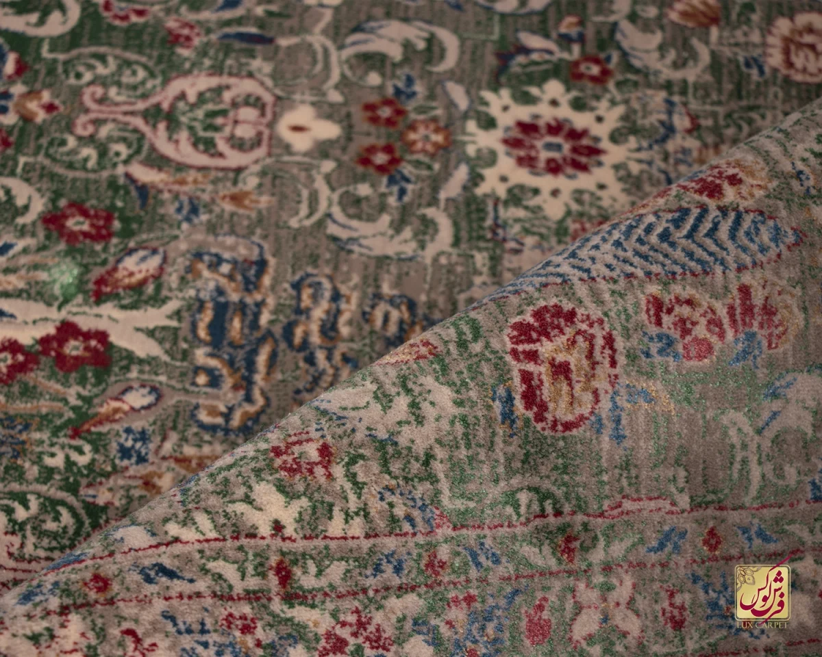 فرش وینتیج HR 188 نسکافه ای سبز - تصویر 11