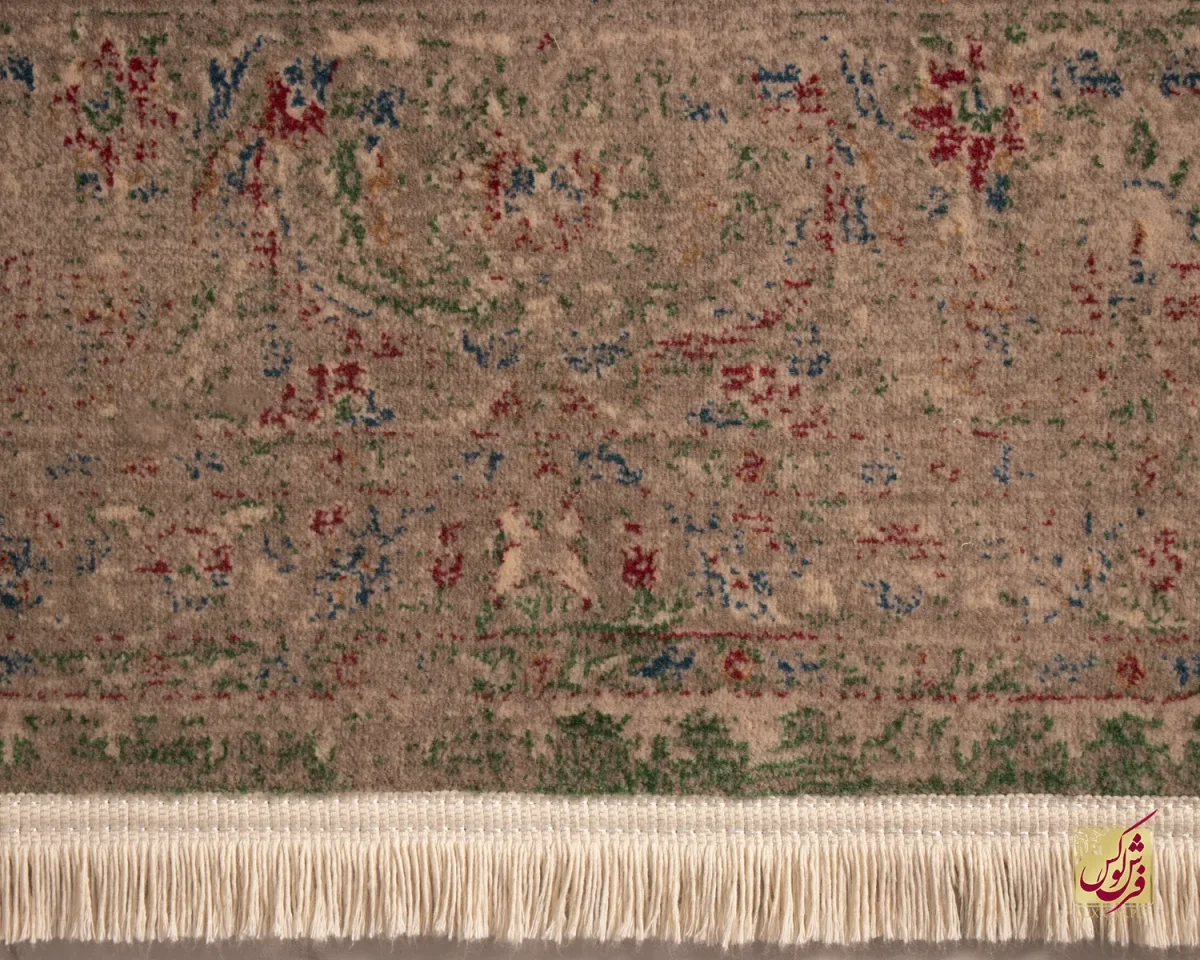 فرش وینتیج HR 188 نسکافه ای سبز - تصویر 4