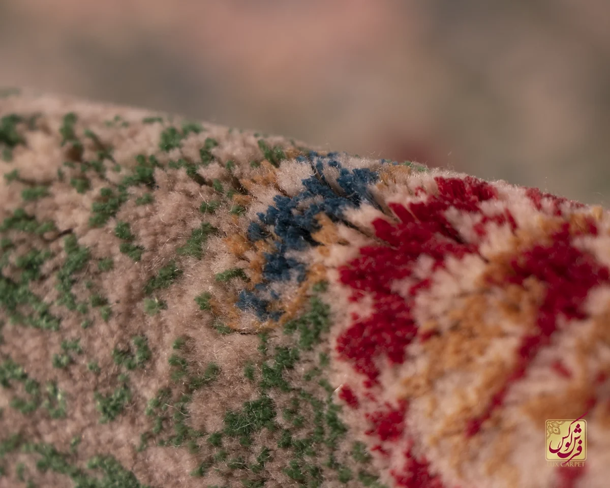 فرش وینتیج HR 188 نسکافه ای سبز - تصویر 10