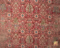 فرش وینتیج HR 189 نسکافه ای قرمز - Image 3