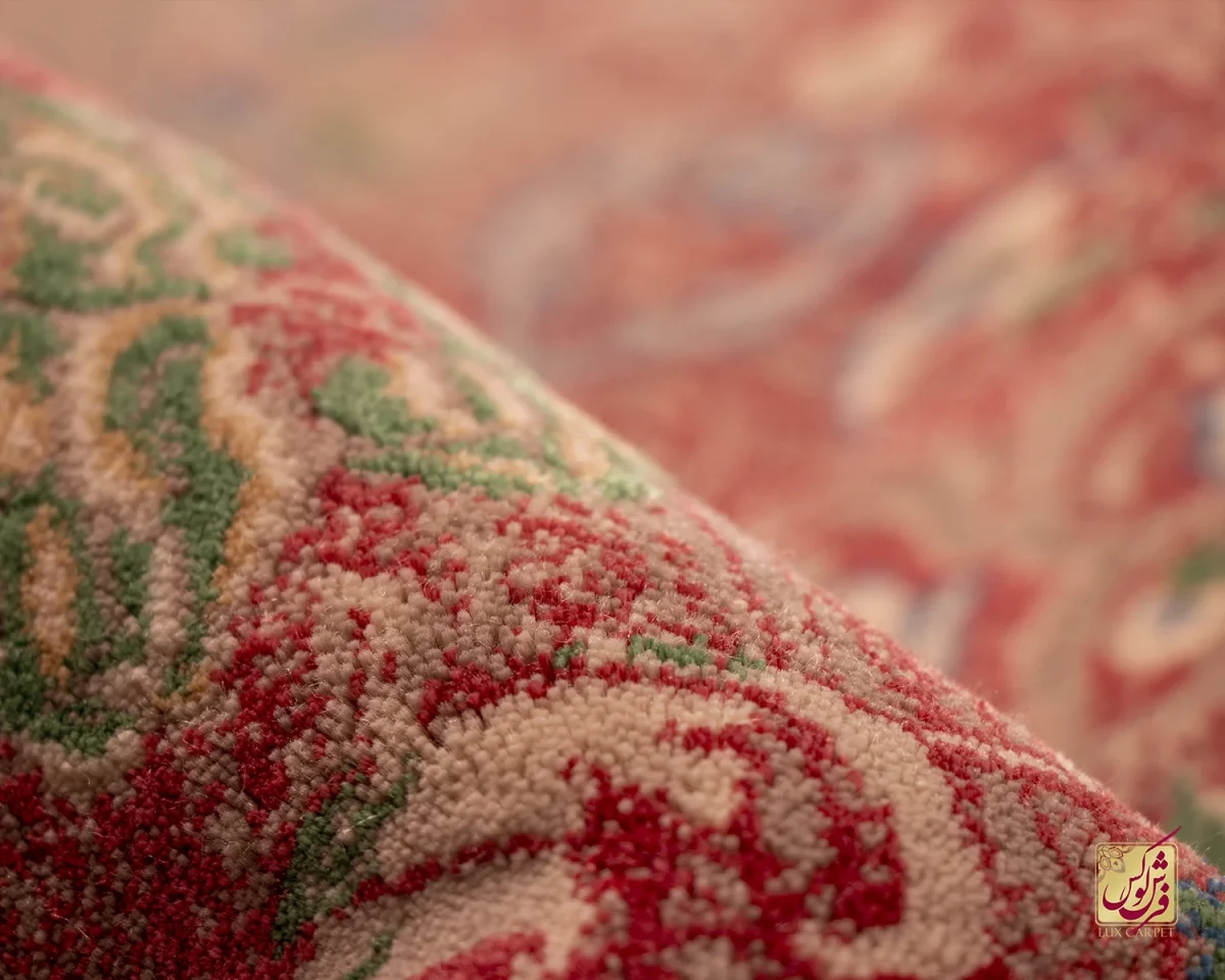 فرش وینتیج HR 189 نسکافه ای قرمز - تصویر 12