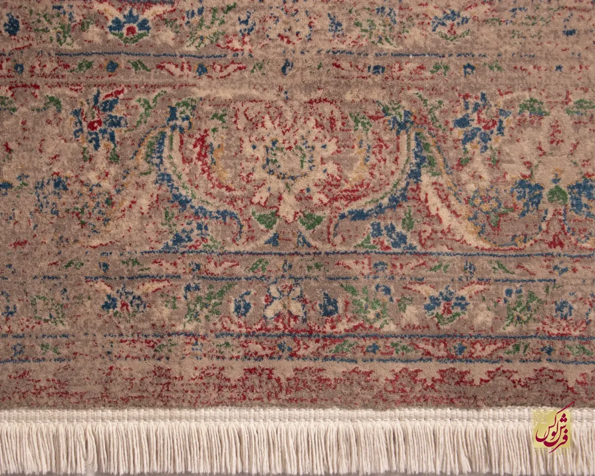فرش وینتیج HR 189 نسکافه ای قرمز - تصویر 5