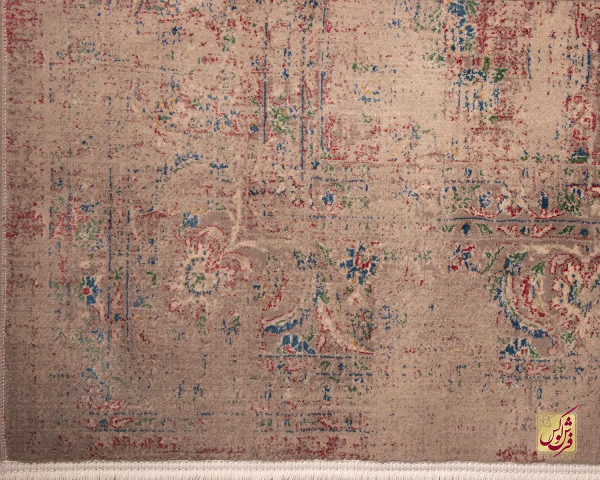 فرش وینتیج HR 189 نسکافه ای قرمز - تصویر 7