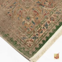 فرش وینتیج HR 186 نسکافه‌ای سبز - Image 12