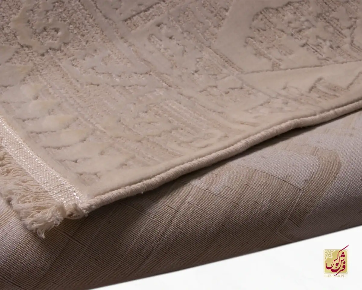فرش وینتیج m55 کرم نسکافه‌ای - تصویر 9