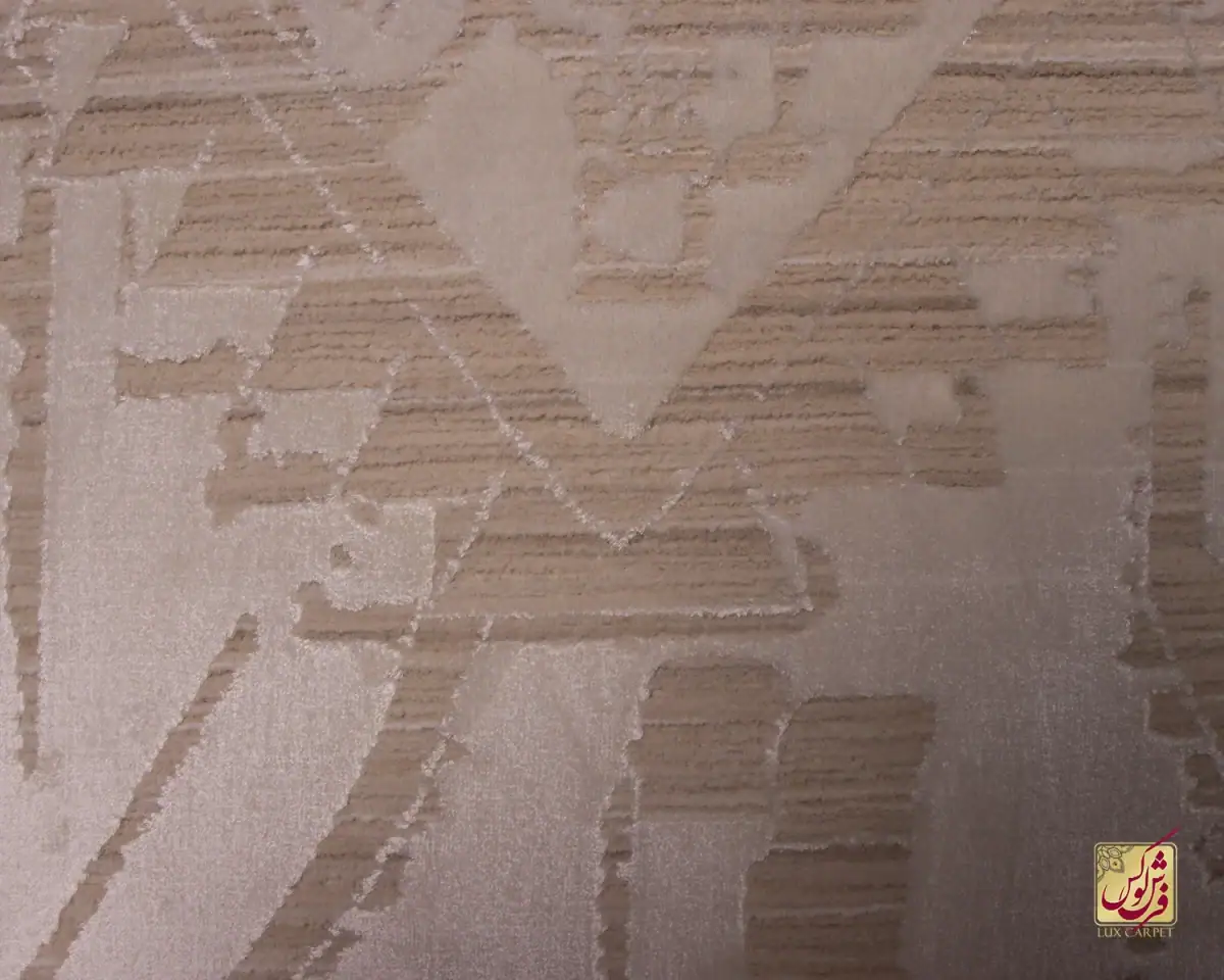 فرش وینتیج m55 کرم نسکافه‌ای - تصویر 4