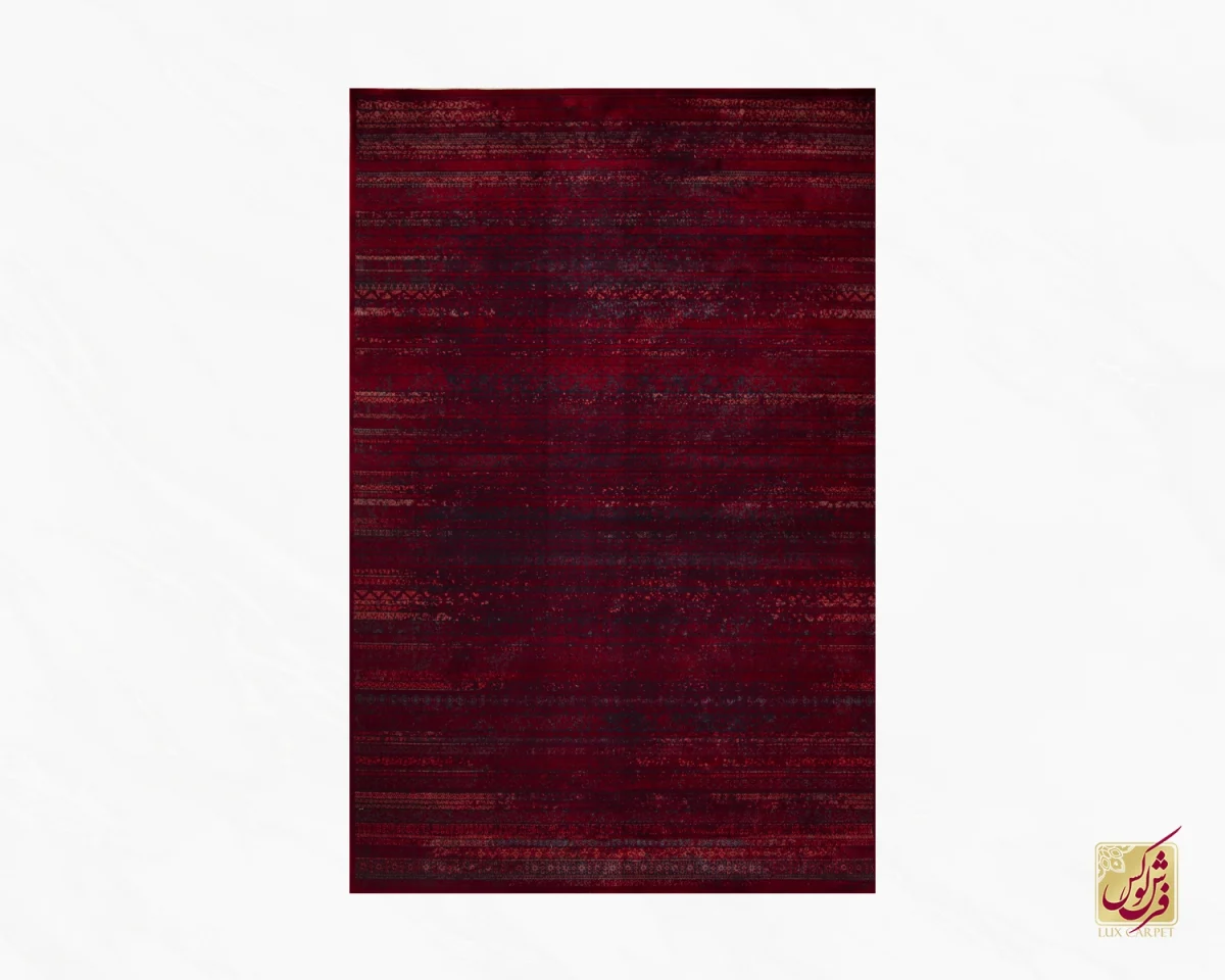 فرش وینتیج موراکو LSK قرمز سرمه‌ای - تصویر 2
