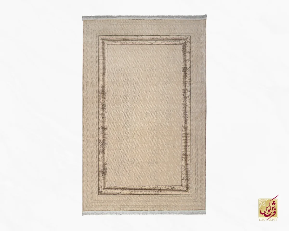 فرش مینیمال پارمیدا قهوه ای - تصویر 2