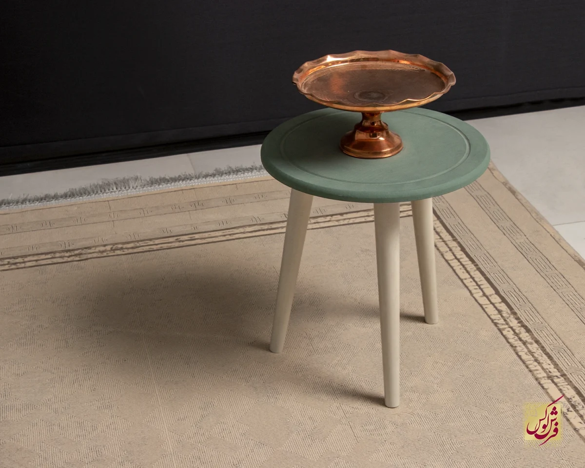 فرش مینیمال پارمیدا قهوه ای - تصویر 4