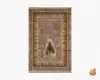 فرش ابریشم ماشینی T1117 فیلی سبز - Image 2